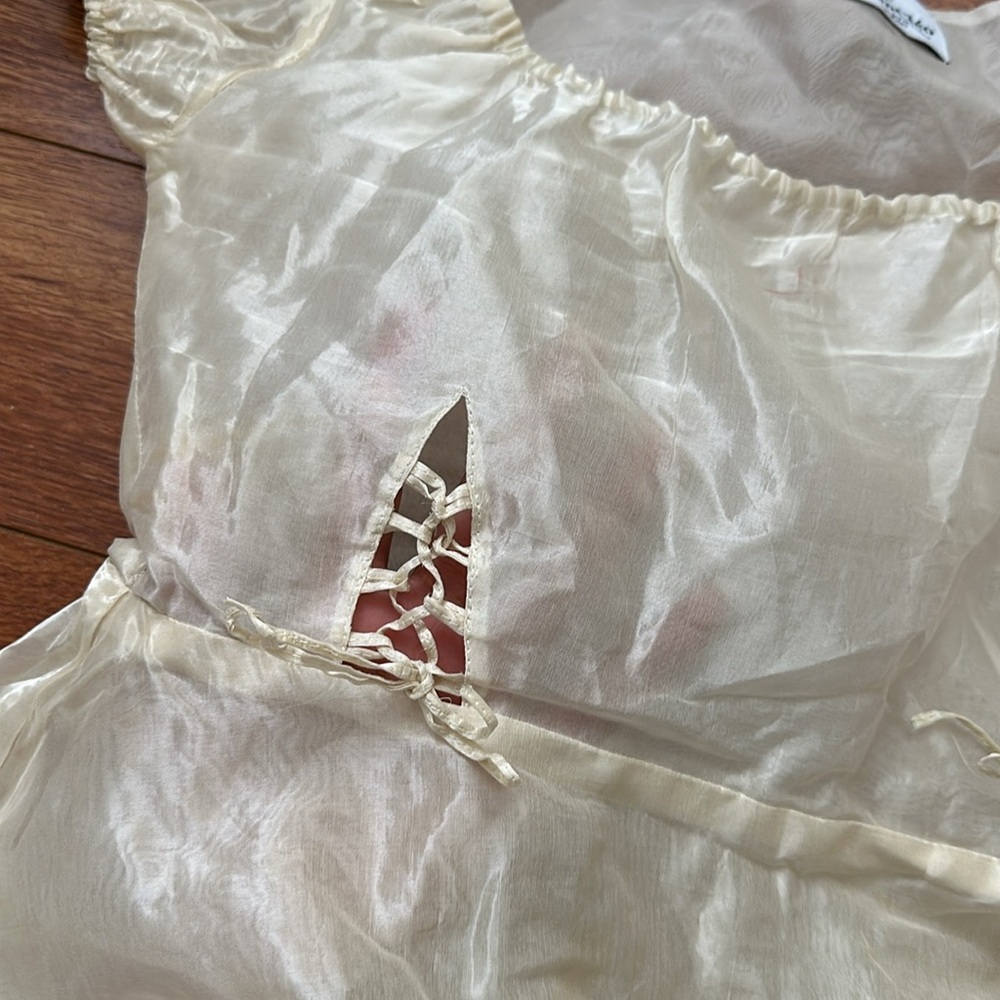 Silk Organza Babydoll Dress - image 5